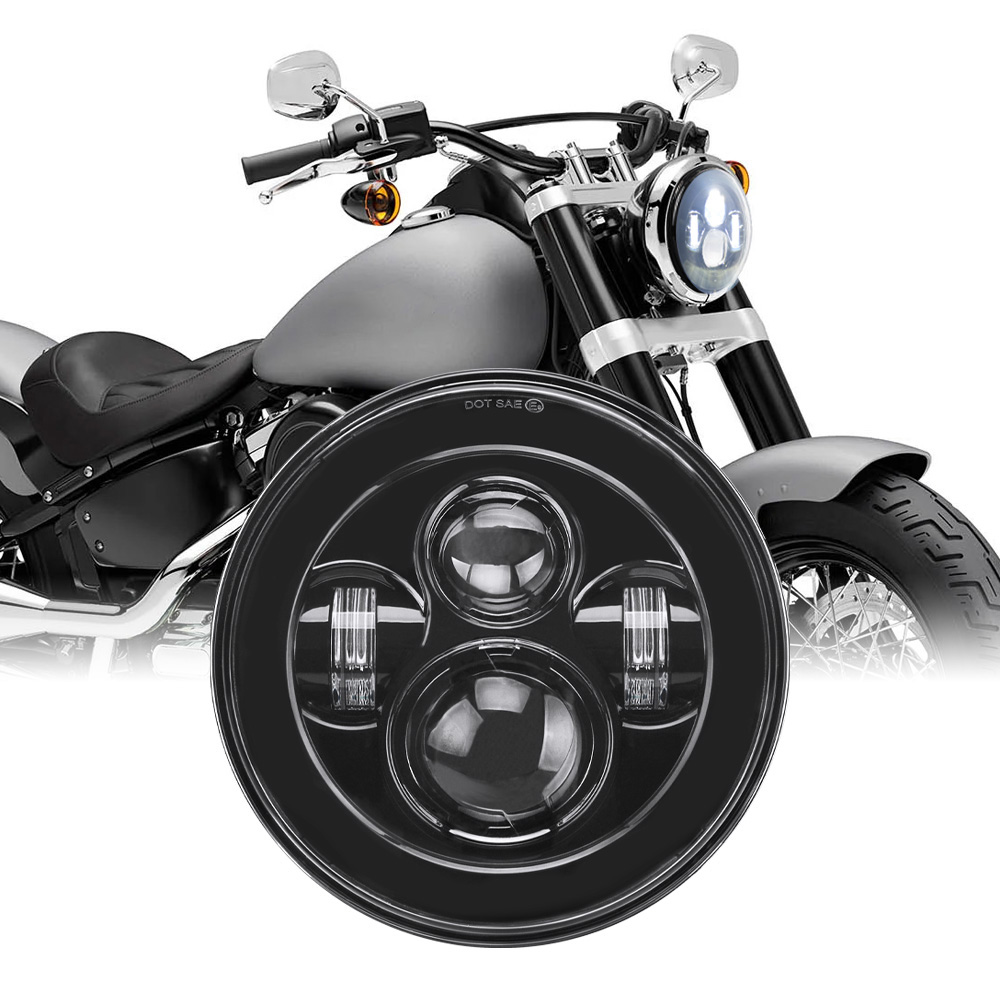Universal Motorcycle Led Headlight Projector - ユニバーサル 7 インチ LED ヘッドライト DRL