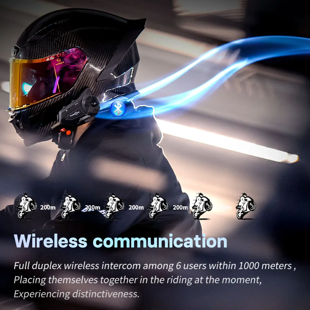 Freedconn バイク用インターコム オートDVR ヘル - Universal Motorcycle Helmet Intercom Headset のレビューと価格