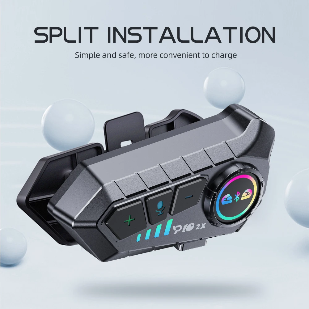 Kebidumei YP10 2X ワイヤレス Blueto - Universal Motorcycle Helmet Intercom Headset のレビューと価格