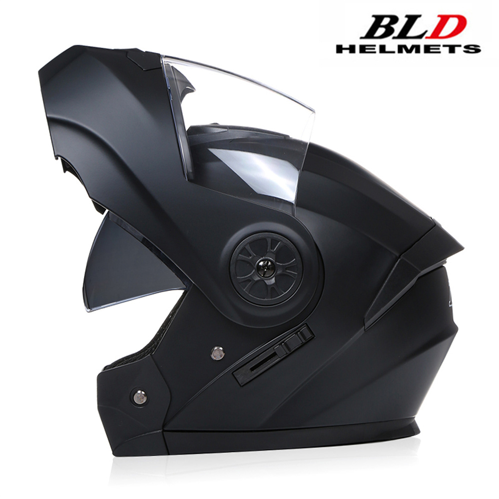 ダブルレンズモジュラーモーターサイクルヘルメット,フラップ付 - Motorcycle Helmet Inner Sun Visor Lens のレビューと価格