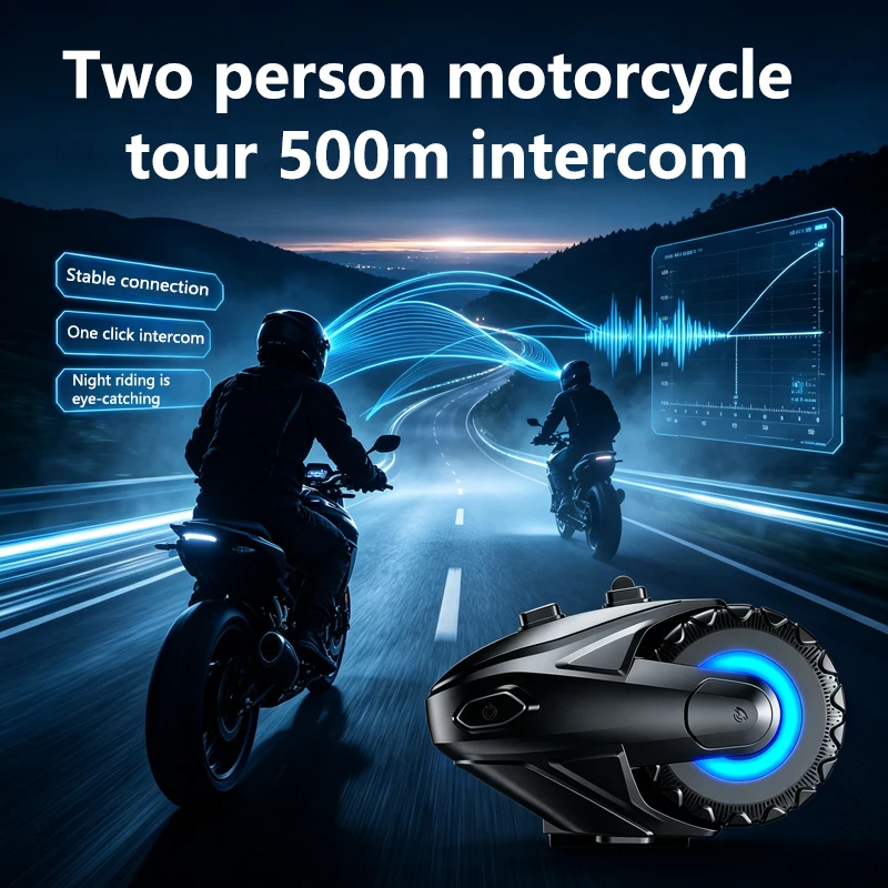 1/2個入り オートバイ用Bluetooth 5.4 ヘルメ - Universal Motorcycle Helmet Intercom Headset のレビューと価格