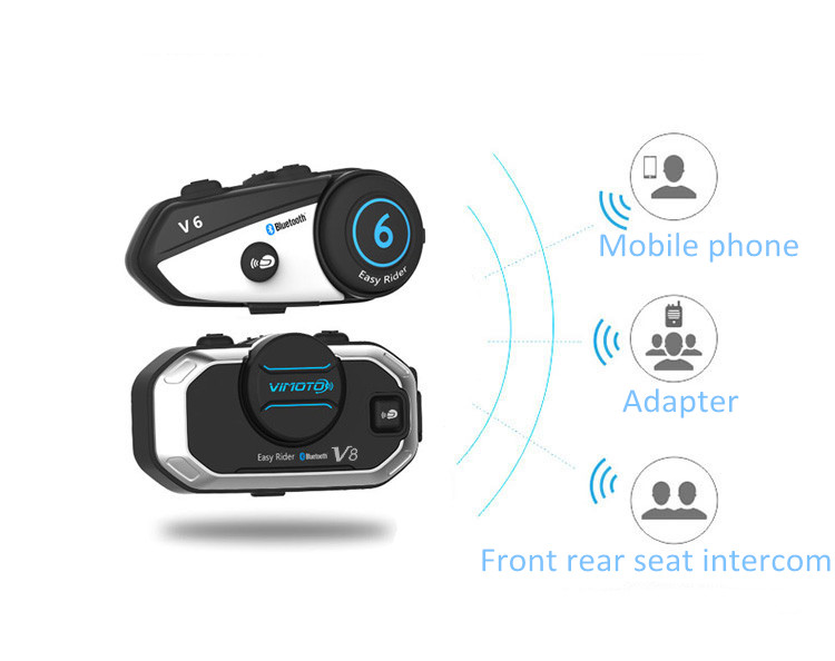 Vimoto V8 オートバイヘルメットヘッドセット Blu - Full Face Motorcycle Helmet With Bluetooth のレビューと価格