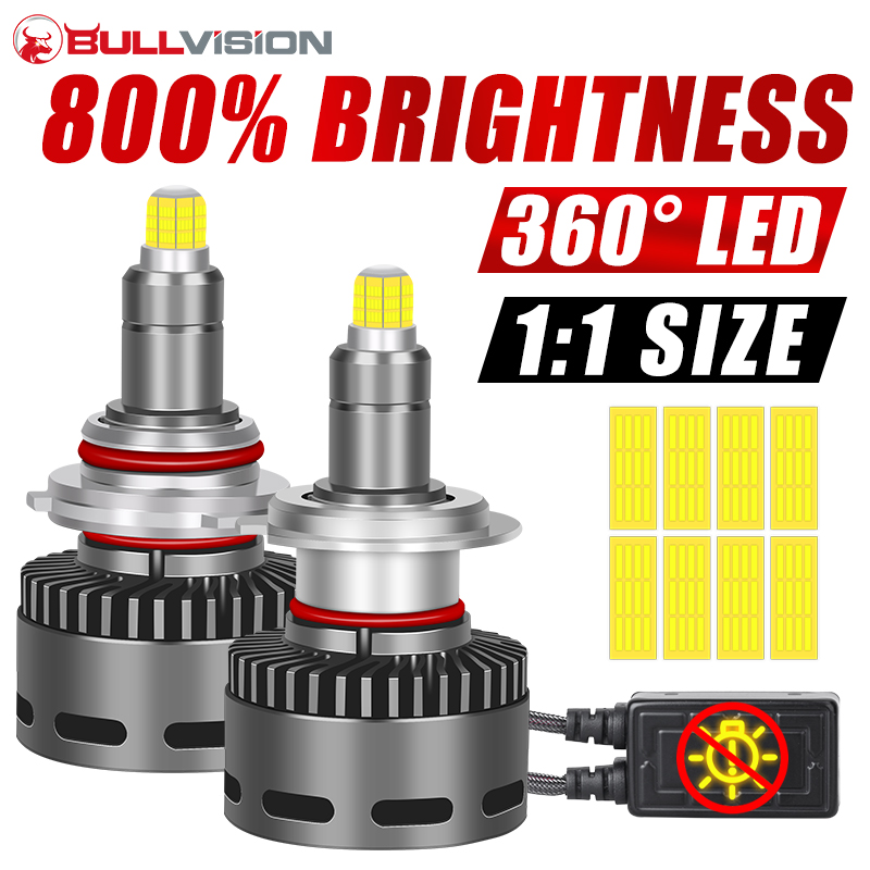 H11 H1 H7 LED 360 Canbus 車用ヘッド - Universal Motorcycle Led Headlight Projector のレビューと価格